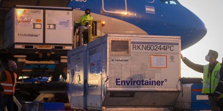 Argentina superó los 32 millones de vacunas recibidas para su plan de inmunización